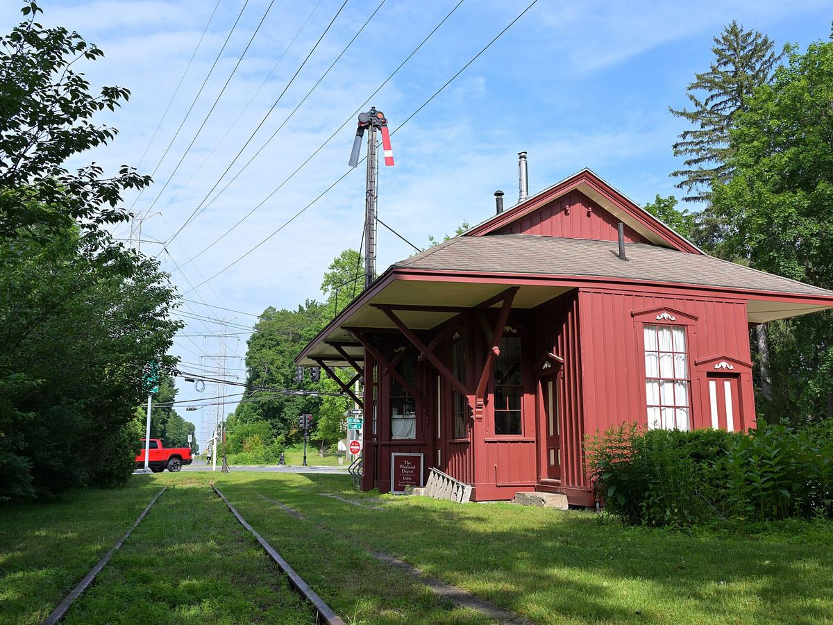 The historic Wayland Depot, Wayland, Massachusetts